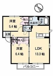 エクセレンテ大高Ⅱ　Ａ棟の物件間取画像